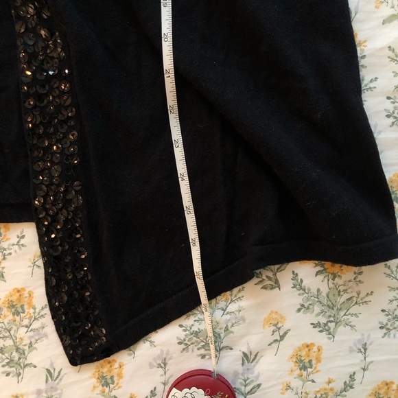 Apt 9 100% Cotton Cardigan with Sequin Trim - Picture 7 of 10